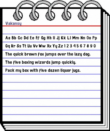 Vakansy Regular animated font preview Vakansy Regular animated font preview