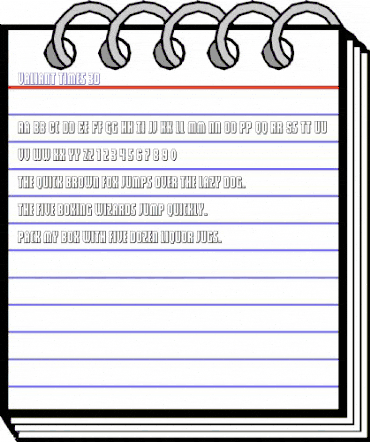 Valiant Times 3D Regular animated font preview