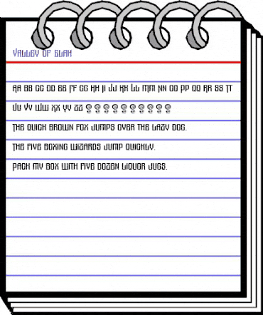 Valley Of Elah Regular animated font preview