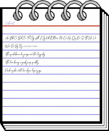 Valment Regular animated font preview