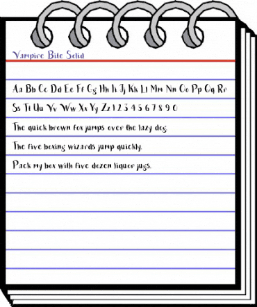 Vampire Bite Solid Regular animated font preview Vampire Bite Solid Regular animated font preview