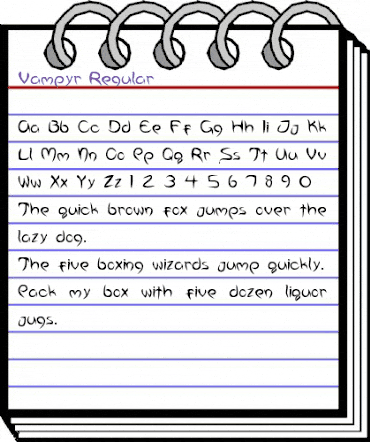 Vampyr Regular animated font preview Vampyr Regular animated font preview