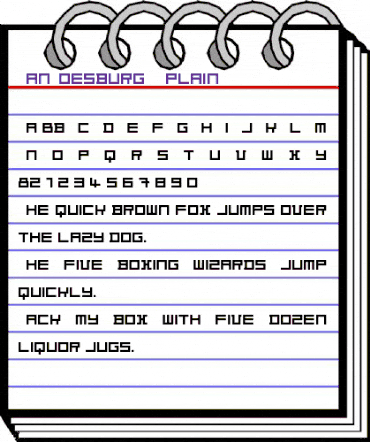 VanDoesburgAT plain animated font preview