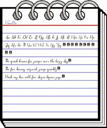 Vanetta Regular animated font preview