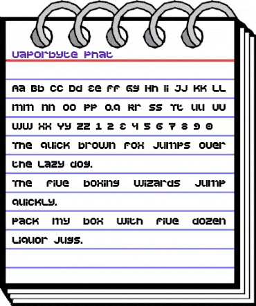 Vaporbyte Phat Regular animated font preview Vaporbyte Phat Regular animated font preview