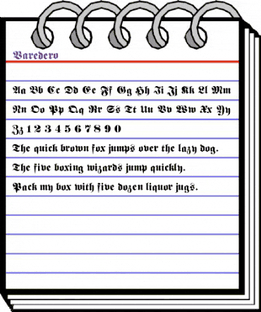 Varederoktur-Normal Regular animated font preview