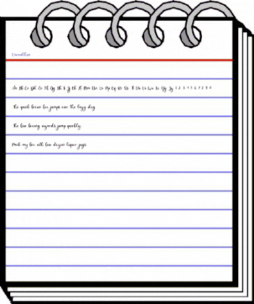 Varenthin Regular animated font preview