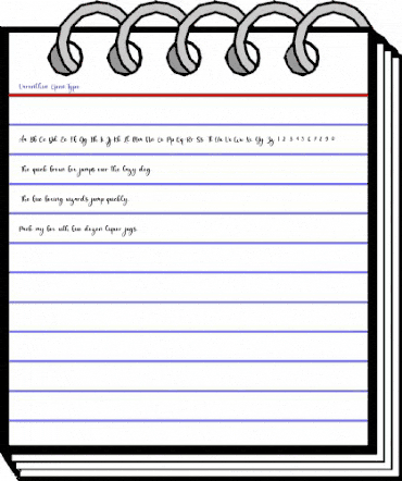 Varenthin Regular animated font preview