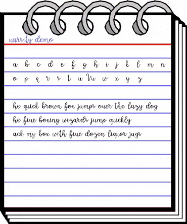 Varsity Regular animated font preview Varsity Regular animated font preview