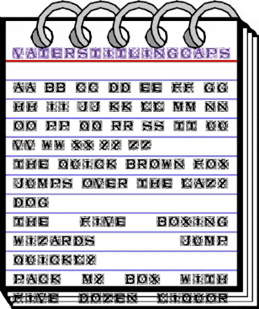 VatersTitlingCaps Regular animated font preview
