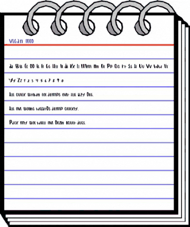 VEGAN FOOD Regular animated font preview