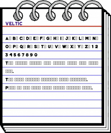 VELTIC Regular animated font preview