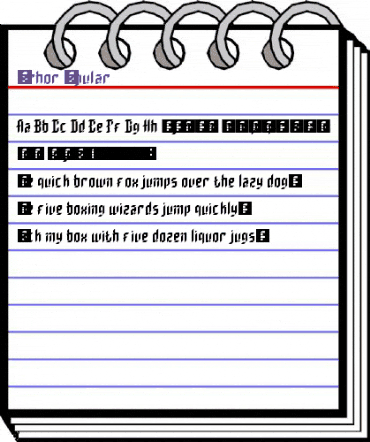 Verhor Regular animated font preview