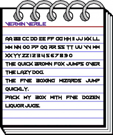 Vermin Verile Regular animated font preview