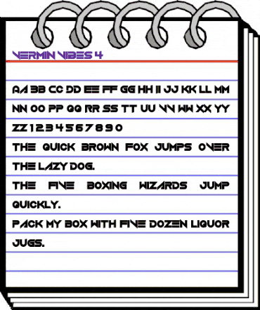 Vermin Vibes 4 Regular animated font preview