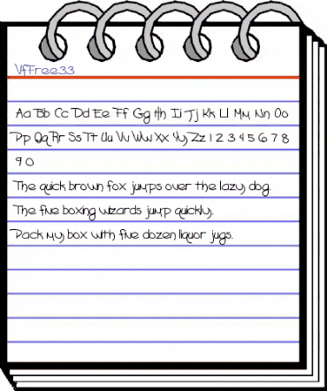 VfFree33 Regular animated font preview