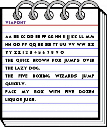 Viafont Regular animated font preview