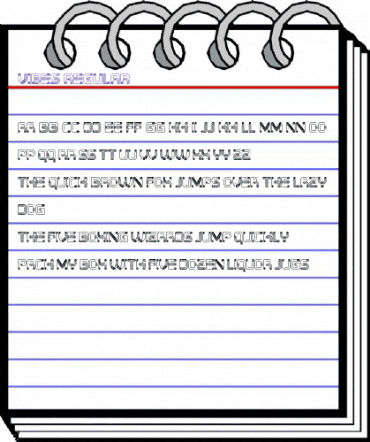 Vibes Regular animated font preview