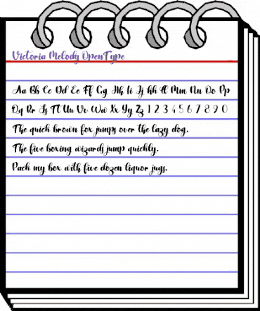Victoria Melody Regular animated font preview Victoria Melody Regular animated font preview