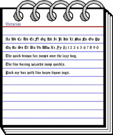 Victorian Bold animated font preview