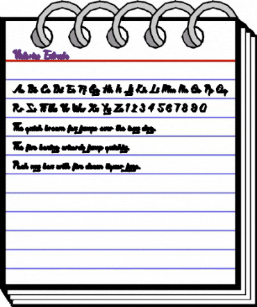 Victories extrude Regular animated font preview