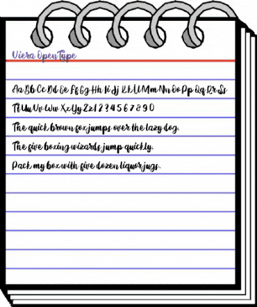 Viera Regular animated font preview