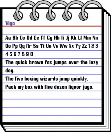 Vigo Regular animated font preview