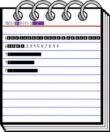 VIKING, MIDDLE Runes Regular animated font preview VIKING, MIDDLE Runes Regular animated font preview