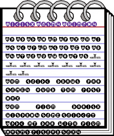 Viking Runes Shields Regular animated font preview