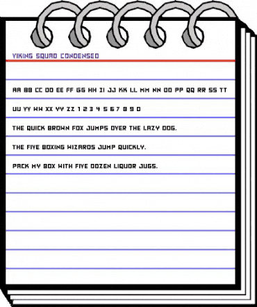 Viking Squad Condensed Condensed animated font preview