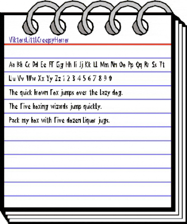 Viktors Littl Creepy Horror Regular animated font preview Viktors Littl Creepy Horror Regular animated font preview