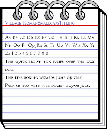 Village Regular animated font preview