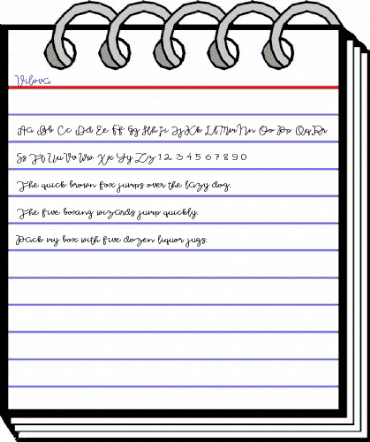 Vilova Regular animated font preview