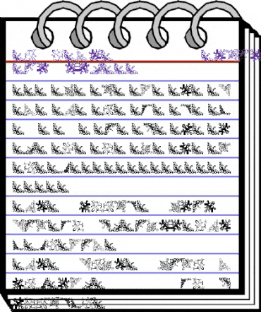 Vintage Decorative Corners 13 Regular animated font preview