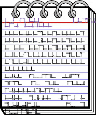 Vintage Decorative Corners 19 Regular animated font preview