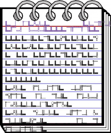 Vintage Decorative Corners 20 Regular animated font preview