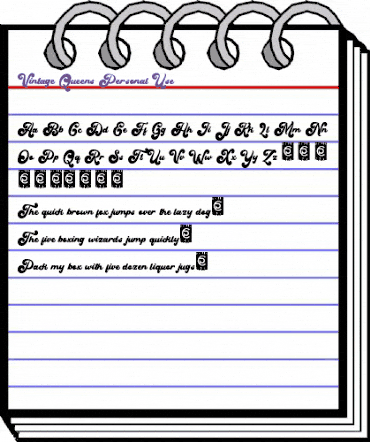 Vintage Queens Personal Use Regular animated font preview Vintage Queens Personal Use Regular animated font preview