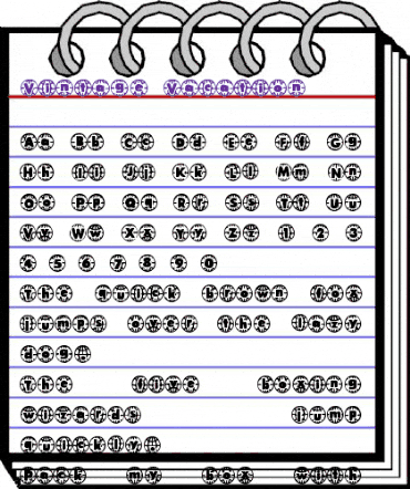 Vintage  Vacation Regular animated font preview