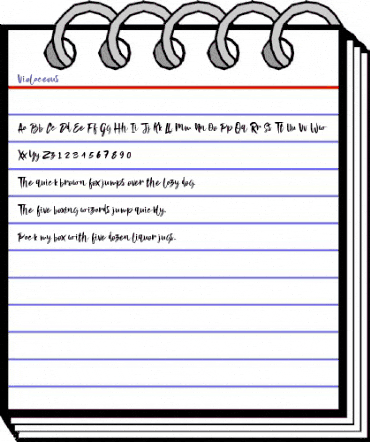 Violaceous Violaceous animated font preview