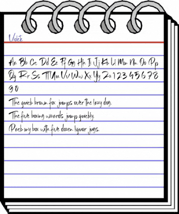 Violete Regular animated font preview Violete Regular animated font preview