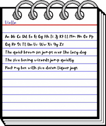 Violla Regular animated font preview Violla Regular animated font preview