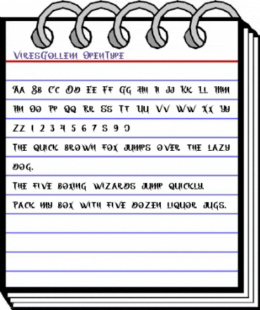 Vires Gollem Regular animated font preview