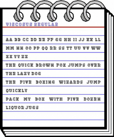 Viscosus Regular animated font preview