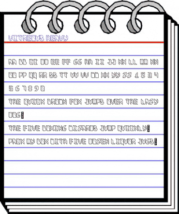 Vitreous Heavy animated font preview