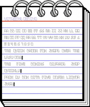 Vitreous Medium animated font preview