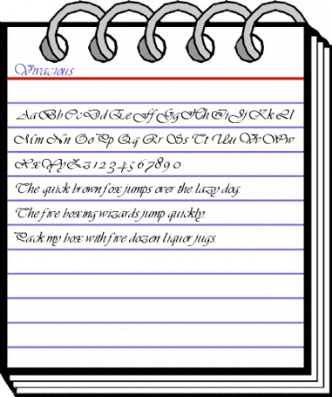 Vivacious Regular animated font preview