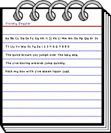 Vividly Regular animated font preview