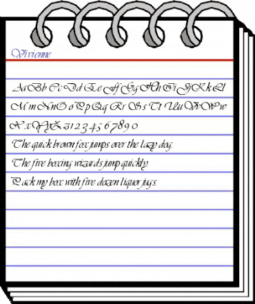 Vivienne Regular animated font preview