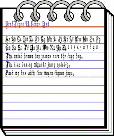 VladTepes II (Vlads Dad) Regular animated font preview