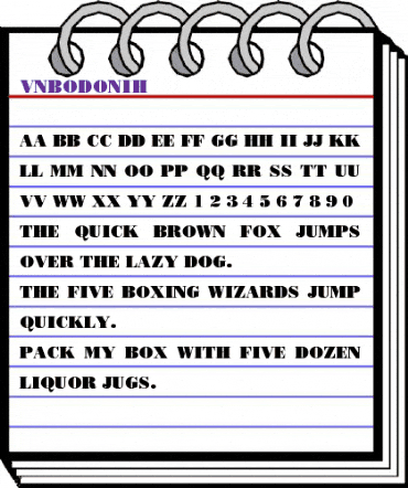 .VnBodoniH Regular animated font preview